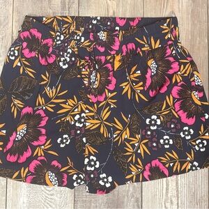a new day Women's Floral Shorts - Black, Pink, Orange